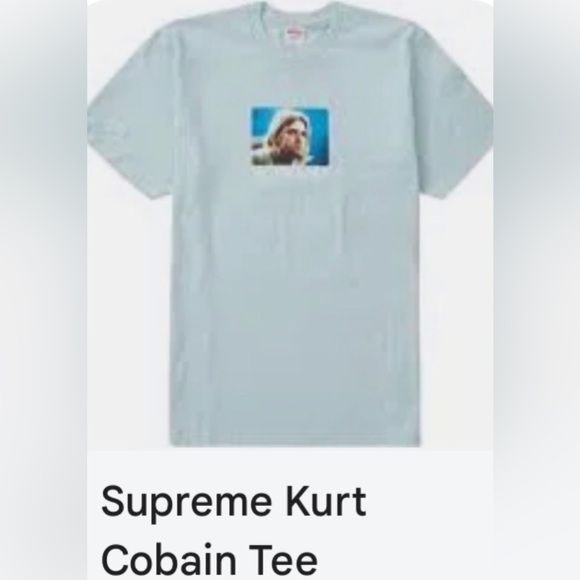 SUPREME KURT COBAIN GRAPHIC TEE or short sleeve t-shirt NEW w/proof of purchase - Picture 1 of 6